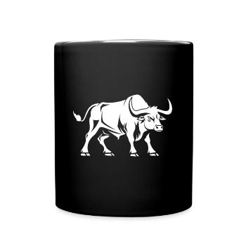 Bull - Full Colour Mug - black - Front