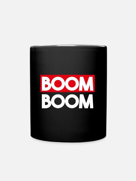Boom Boom - Tasse einfarbig - Schwarz