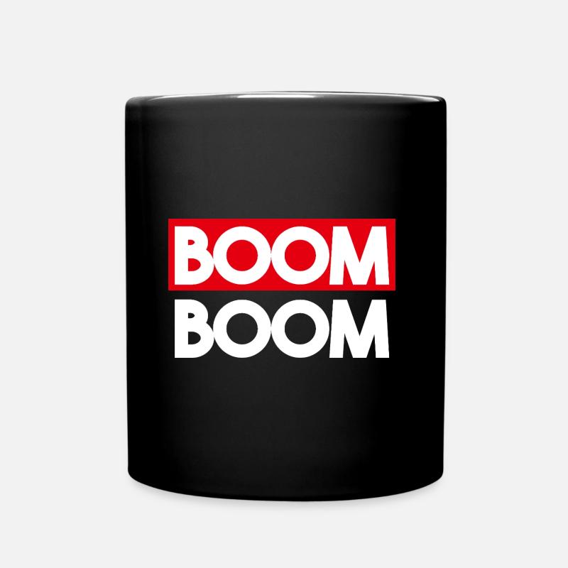 Boom Boom - Full Colour Mug - black