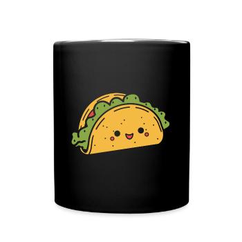 tacos - Mug uni - noir - Devant