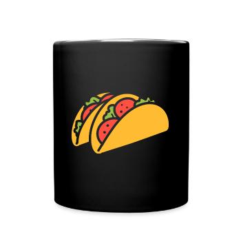 Tacos - Tasse einfarbig - Schwarz - Vorne