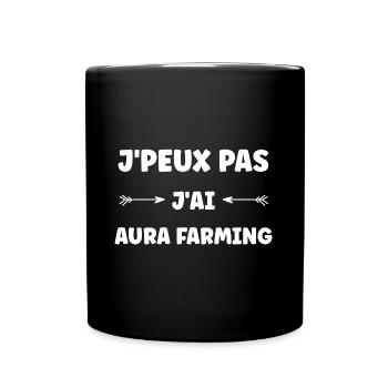 Aura farming - Full Colour Mug - black - Front