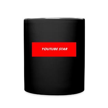 YOUTUBE STAR GESCHENK IDEE - Tasse einfarbig - Schwarz - Vorne