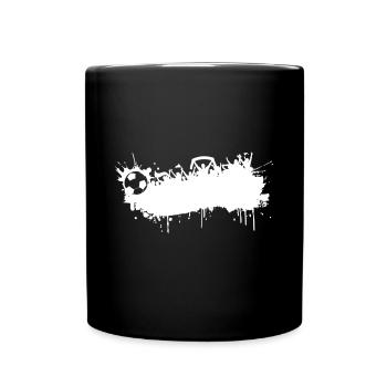 Soccer soccer painting - Full Colour Mug - black - Front