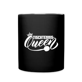 Table Tennis Queen Outfit Joueur de tennis de table - Mug uni - noir - Devant