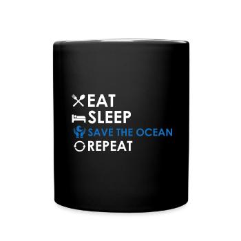 Sea Marine Biologist Marine Biology Ocean - Full Colour Mug - black - Front