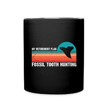 Paleontologist Designs Fossil Hunter Student - Full Colour Mug - black - Front