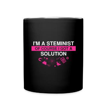 Professorin Steminist Designs für Equality Stem - Tasse einfarbig - Schwarz - Vorne