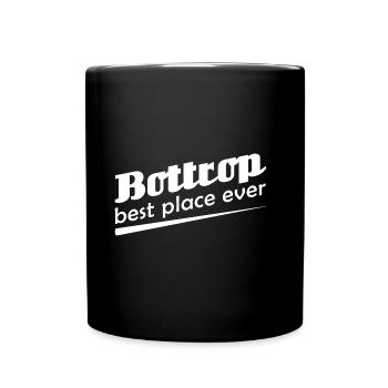 Bottrop - Stadt best place ever - Tasse einfarbig - Schwarz - Vorne