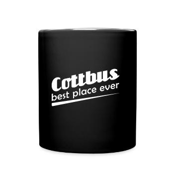 Cottbus - Stadt best place ever - Tasse einfarbig - Schwarz - Vorne