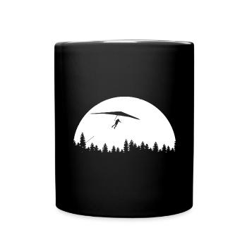 Parapente - (4) - Mug uni - noir - Devant