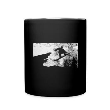 Snowboard - (7) - Mug uni - noir - Devant
