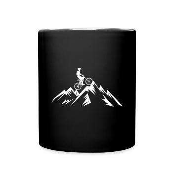 Montagne - Cyclisme - (18) - Mug uni - noir - Devant