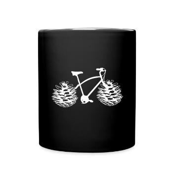 Radfahren - (16) - Tasse einfarbig - Schwarz - Vorne