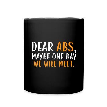 Chers abdominaux Peut-être qu’un jour nous ne le ferons pas - Mug uni - noir - Devant