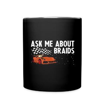 Dicton de piste vintage pour la course de voitures jouets - Mug uni - noir - Devant