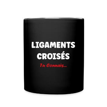 Foot ligaments croisés - Mug uni - noir - Devant