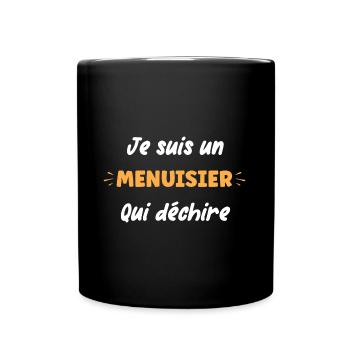 menuisier - Mug uni - noir - Devant