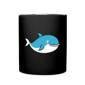 whale - Full Colour Mug - black - Front