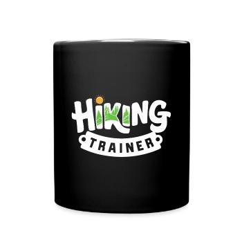 Hiking Trainer Präsent Outdoor Abenteuer Guide - Tasse einfarbig - Schwarz - Vorne