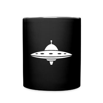 flying saucer - Full Colour Mug - black - Front