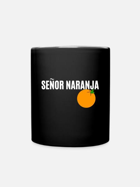 Señor Naranja - Tasse einfarbig - Schwarz