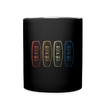 Wakeboarding Wakesurfing Wakesurfer Wakeboarder - Full Colour Mug - black - Front