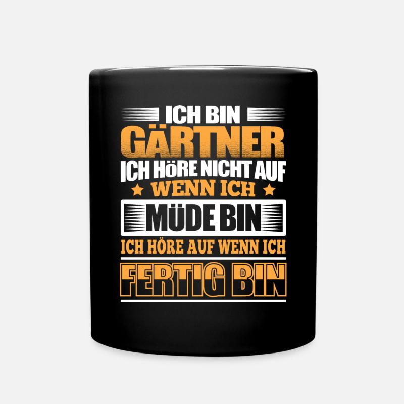 GÄRTNER - Der Fertigsteller - Tasse einfarbig - Schwarz