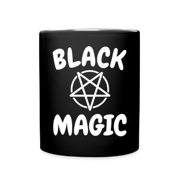 Schwarze Magie - Tasse einfarbig - Schwarz - Vorne