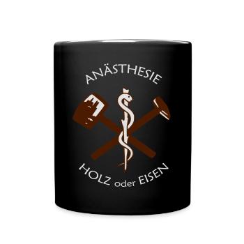 Anästhesie - Fun - Tasse einfarbig - Schwarz - Vorne