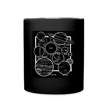 Système solaire Planet Galaxys - Mug uni - noir - Devant