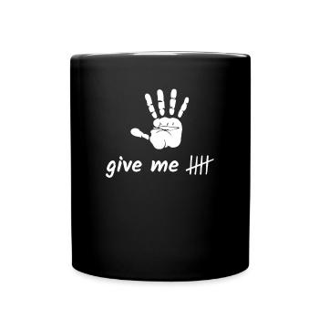 j’ai une empreinte de main - Mug uni - noir - Devant