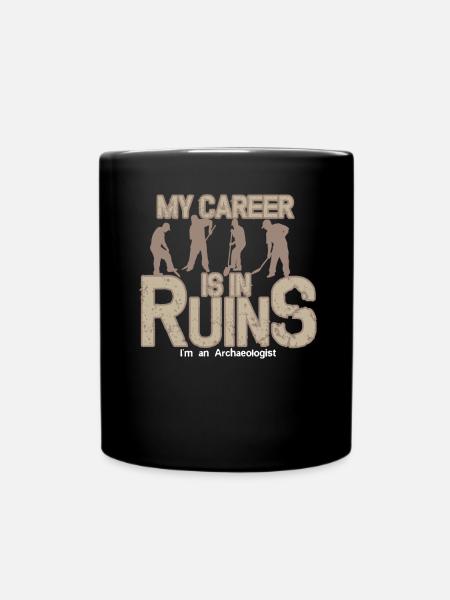 Ruines archéologie - Mug uni - noir