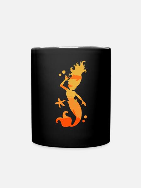 Sirène sirène sirène conte de fées - Mug uni - noir