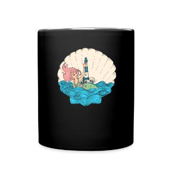 Sirène sirène sirène conte de fées - Mug uni - noir - Devant