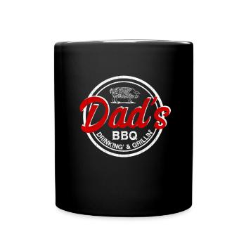 Pappas Barbecue Drinking and chilling - Full Colour Mug - black - Front