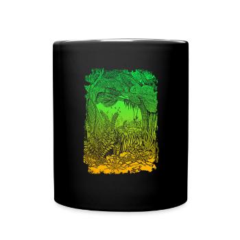 Dschungel Regenwald Naturschutz Amazonas - Tasse einfarbig - Schwarz - Vorne