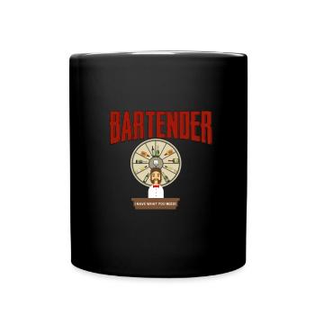 Barman - Barman - Bar - Mug uni - noir - Devant