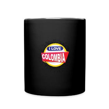 Kolumbien - I love colombia - Tasse einfarbig - Schwarz - Vorne