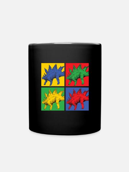 dinosaur - Full Colour Mug - black