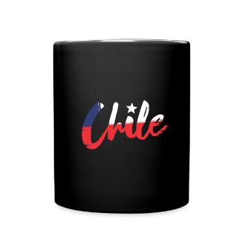 Chile - Chile Flagge - Chile Südamerika - Tasse einfarbig - Schwarz - Vorne