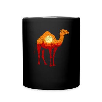 Desert Camel Sahara Arabia Savannah Orient Vintage - Full Colour Mug - black - Front