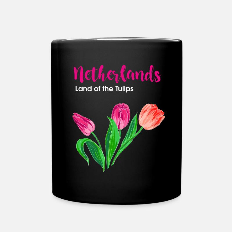 Pays-Bas Holland Tulipes - Mug uni - noir
