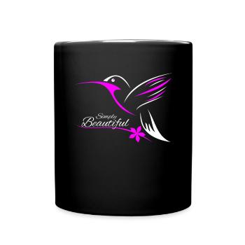 ich liebe libelle - Tasse einfarbig - Schwarz - Vorne