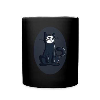 Chat noir pour Halloween - Mug uni - noir - Devant