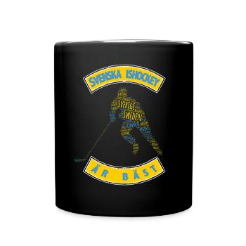 Hockey sur glace en Suède - Mug uni - noir - Devant
