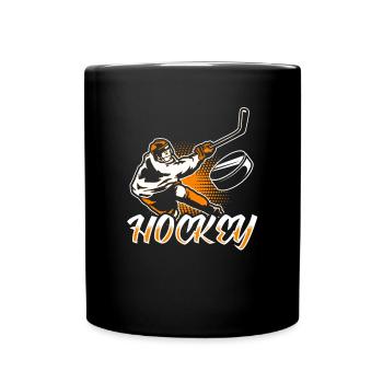 Hockey Hockey sur les sports d'hiver Cadeau rétro - Mug uni - noir - Devant
