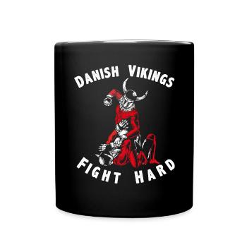 Les Vikings du Danemark se battent fort - Mug uni - noir - Devant