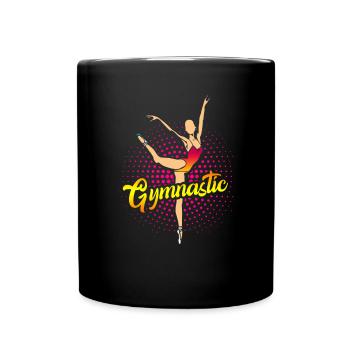 Gymnastik - Tasse einfarbig - Schwarz - Vorne