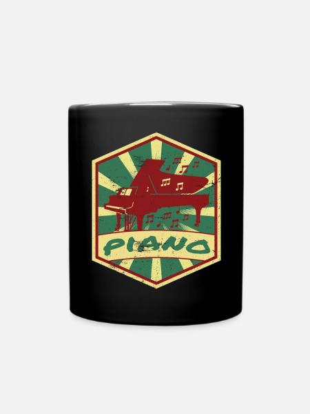 Piano Propagande | Pianiste instrument de musique piano - Mug uni - noir
